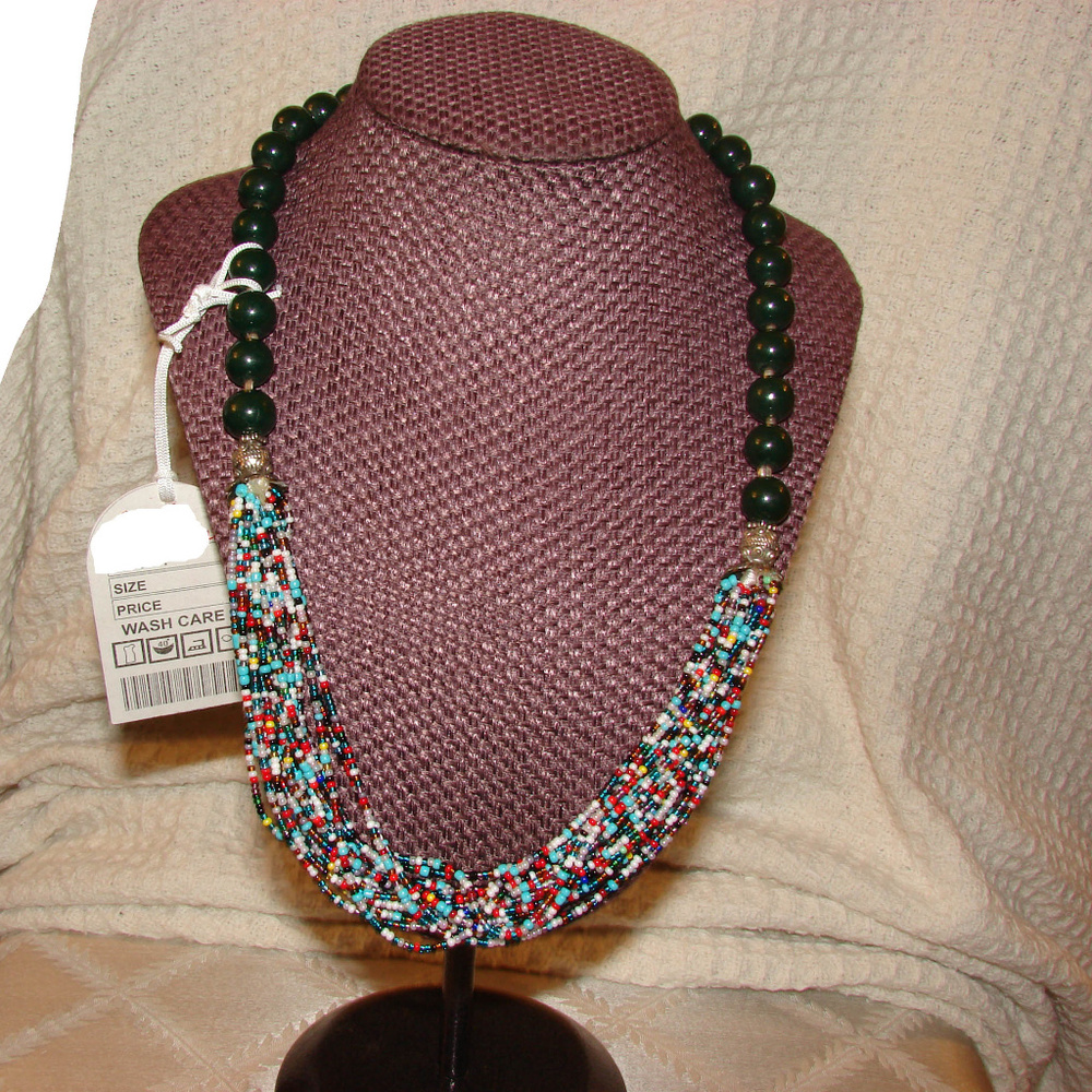 Green Beaded Necklace